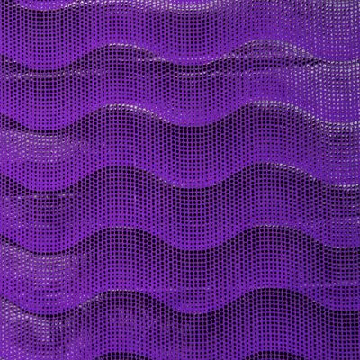 Holographic Wave Pattern Spandex Fabric