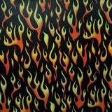 Flames Graphic Print Cotton T-Shirt