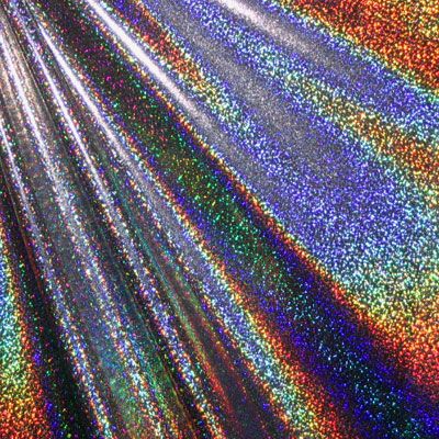 Holographic Mini Dots Spandex Fabrics