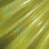 Holographic Foil Dot Stretch Spandex Fabric