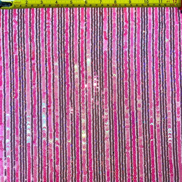 Pink Sequin on Mesh