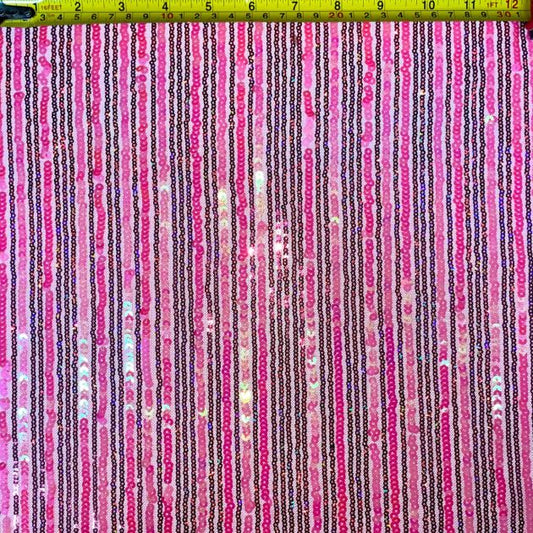 Pink Sequin on Mesh