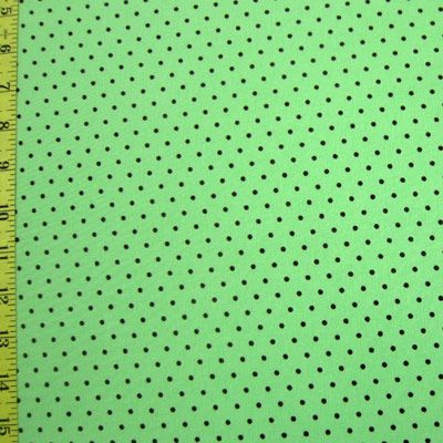 Classic Black and White Polka Dot Pattern Fabric