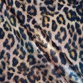 Holographic Small Mermaid Spandex Fabric - Leopard