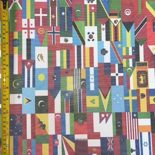 Flags of the World Premium Mesh Fabric Collection