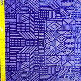 Geometric Pattern Burnout Velvet Fabric