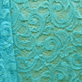 Intricate Floral Paisley Patterned Lace Fabric