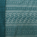 Intricate Floral Embroidered Lace Fabric