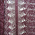 Intricate Floral Embroidered Lace Fabric