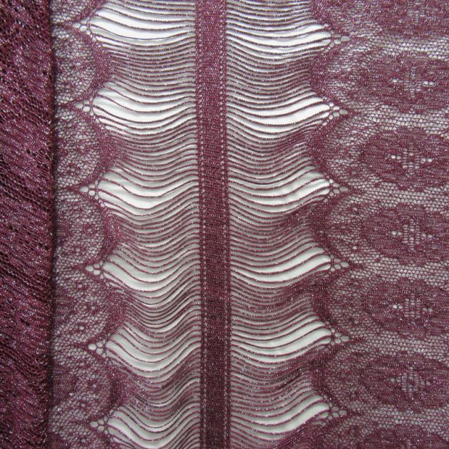 Intricate Floral Embroidered Lace Fabric