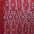 Intricate Floral Embroidered Lace Fabric