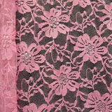 Premium Floral Stretch Lace Fabric