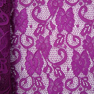 Stretch Floral Lace Fabric - YA-1415