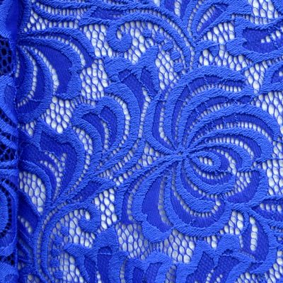 Premium Floral Pattern Stretch Lace Fabric