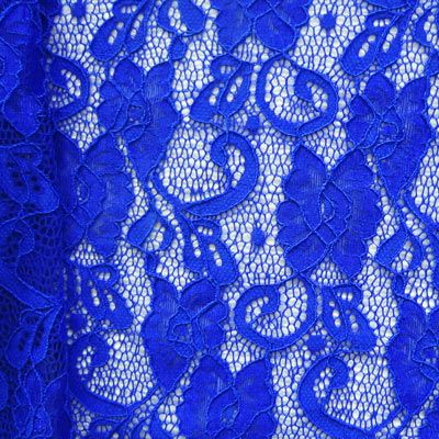 Premium Floral Pattern Stretch Lace Fabric