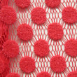 Premium Terry Lace Fabric with Intricate Floral Pattern