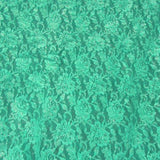 Premium Gold Metallic Floral Lace Fabric