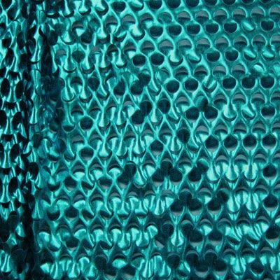 Metallic Punched Holes Spandex Fabric
