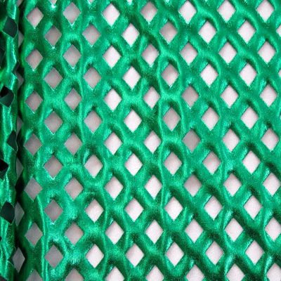 Metallic Punched Holes Spandex Fabric
