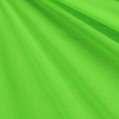 Neon Green Solid Nylon Mesh Fabric (Sheer Mesh)