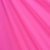 Neon Pink Solid Nylon Mesh Fabric (Sheer Mesh)