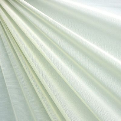 Off White Solid Nylon Mesh Fabric (Sheer Mesh)