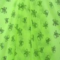 Premium Skull Print Mesh Fabric - Breathable Lightweight Textile