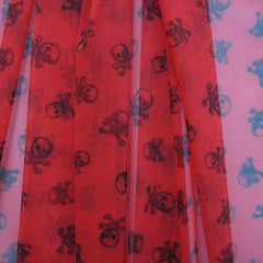Premium Printed Mesh Fabric with Unique Geometric Patterns