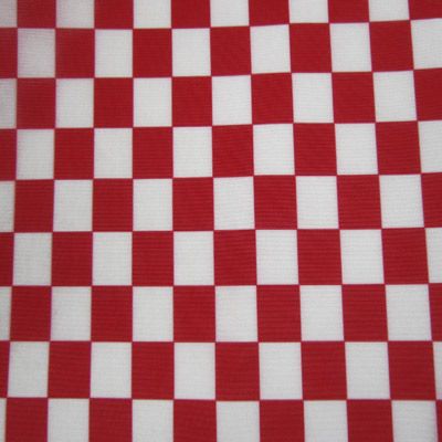 Premium Checkerboard Pattern Mesh Fabric