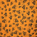 Premium Skull Print Mesh Fabric