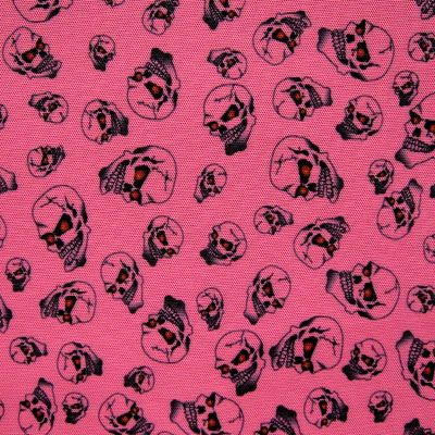 Premium Skull Print Mesh Fabric