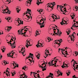 Premium Skull Print Mesh Fabric
