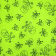 Premium Skull Print Mesh Fabric