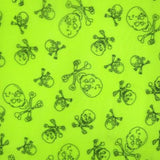 Premium Skull Print Mesh Fabric