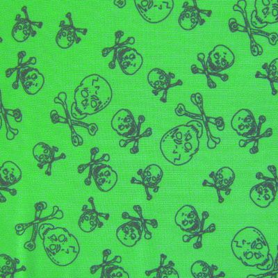 Premium Skull Print Mesh Fabric
