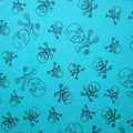 Premium Skull Print Mesh Fabric