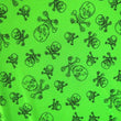 Premium Skull Print Mesh Fabric