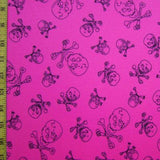 Premium Skull Print Mesh Fabric