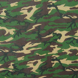 Metallic Mesh Fabric with Camouflage Print
