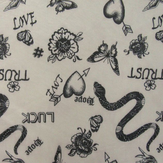 Premium Printed Mesh Fabric with Unique Geometric Patterns