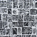 Premium Printed Mesh Fabric with Unique Geometric Patterns