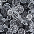 Premium Printed Mesh Fabric with Unique Geometric Patterns