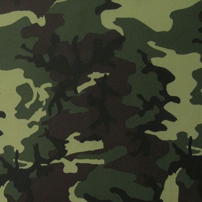 Metallic Mesh Fabric - Camouflage Pattern