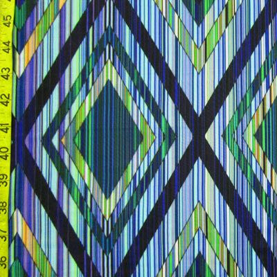 Rhombus Rhombus Shape Print Spandex Fabric
