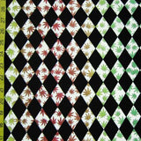 Rhombus Rhombus Shape Print Spandex Fabric