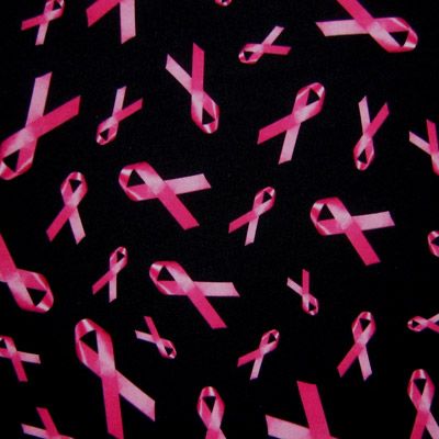Fight For A Cure Print Spandex Fabric