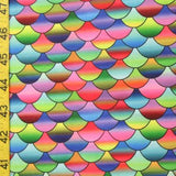 Fish Scale Print Spandex Fabric