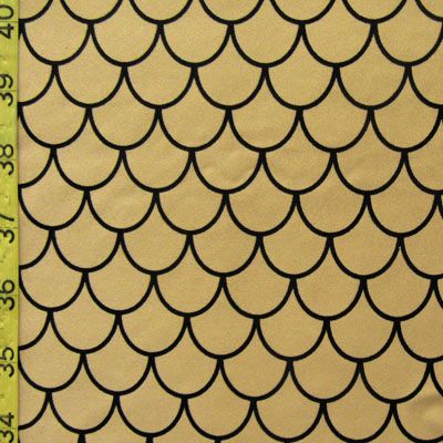 Fish Scale Print Spandex Fabric
