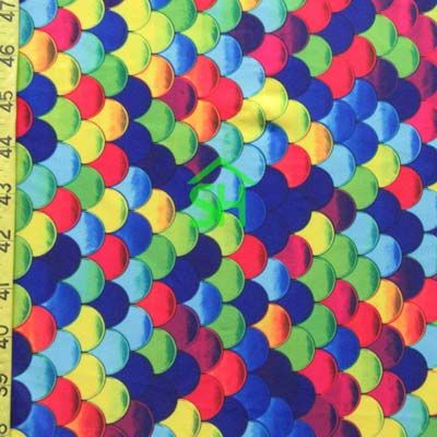 Fish Scale Print Spandex Fabric