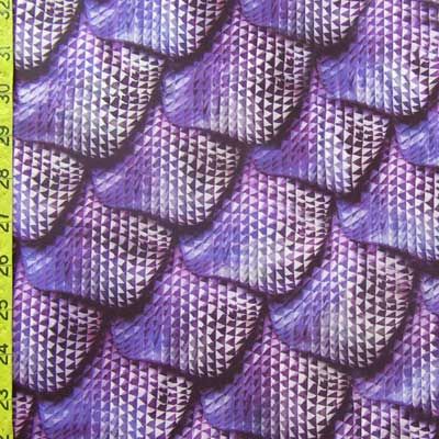 Fish Scale Print Spandex Fabric